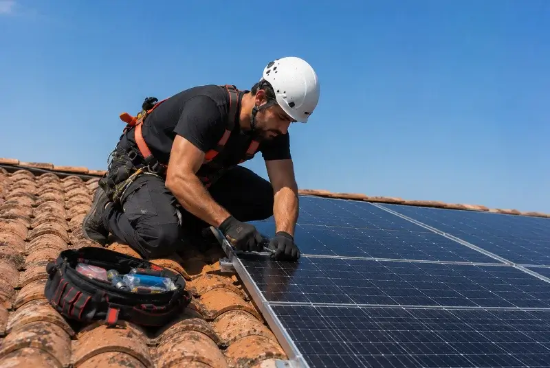 Maintenance et monitoring de panneaux solaires à Brissac Loire Aubance