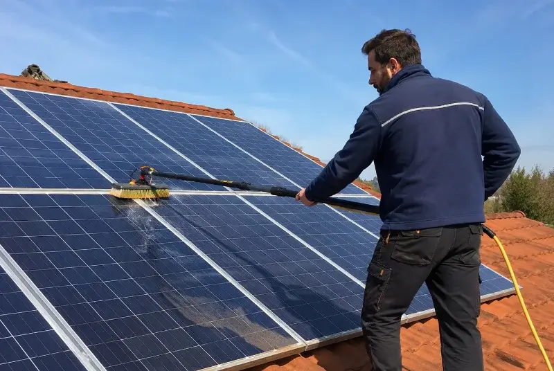 Nettoyage et entretien de panneaux solaires à Brissac Loire Aubance